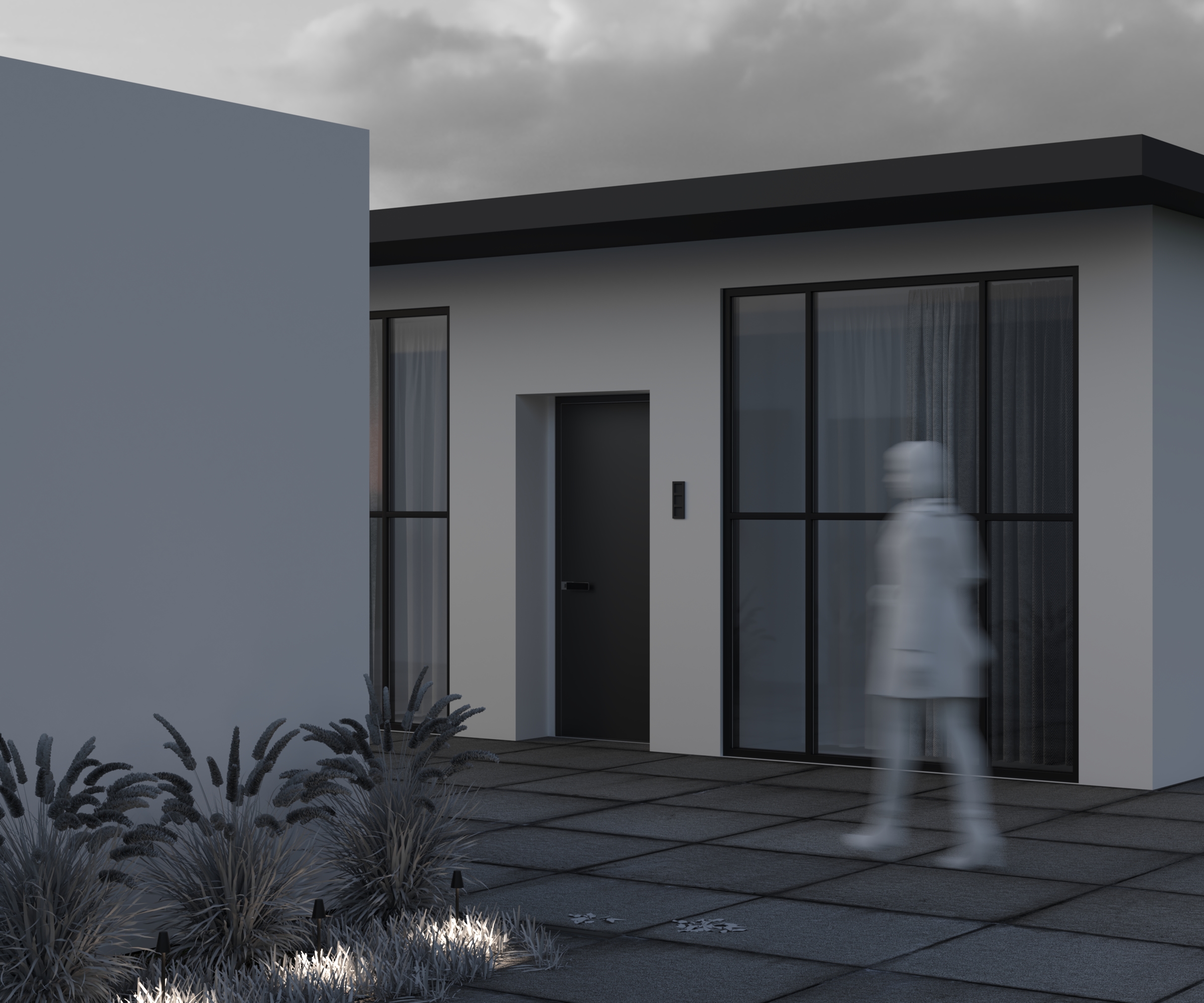 картинка Ландшафтный светильник Outdoor O504FL-L1B3K CANE от магазина pro-decor.kz