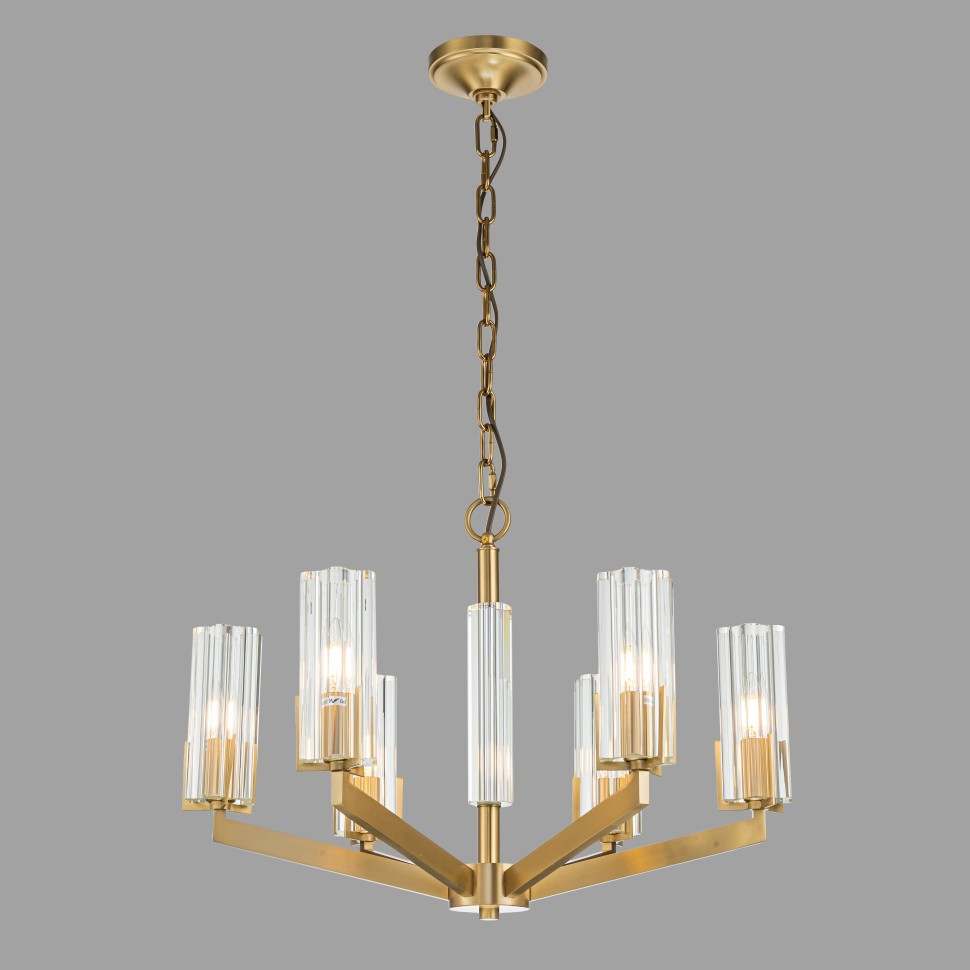 картинка Подвесная люстра Belfast Malone 6035-6 BR CL  от магазина pro-decor.kz