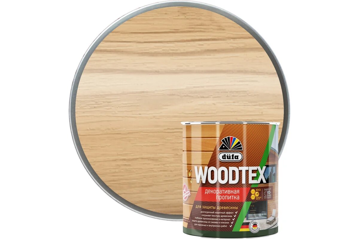 Купить Dufa Пропитка WOOD TEX дуб 3л Dufa Пропитка WOOD TEX дуб 3л