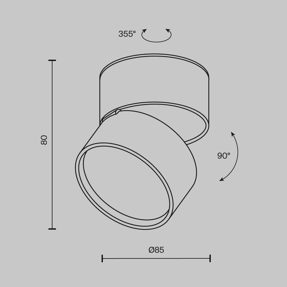 картинка Потолочный светильник Technical C024CL-12W4K-W-1 от магазина pro-decor.kz