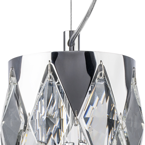 картинка 722034 Подвесной светильник LIMPIO 3х28W G9 ХРОМ/ПРОЗРАЧНЫЙ от магазина pro-decor.kz