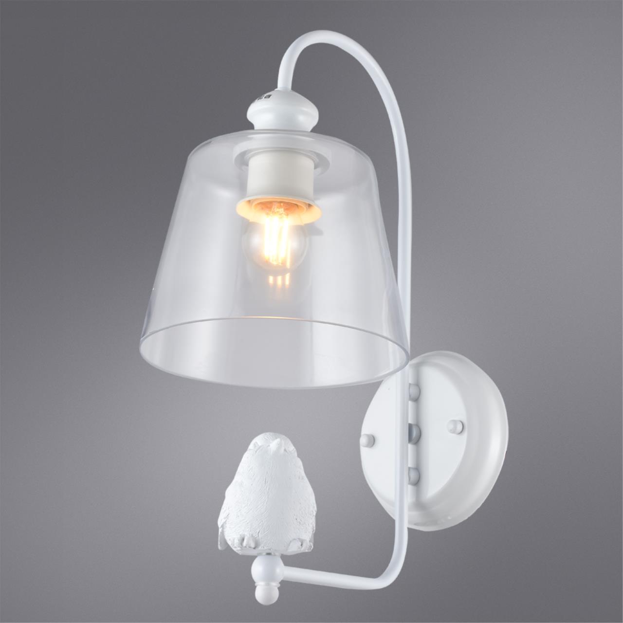 картинка Бра Arte Lamp Passero A4289AP-1WH магазин pro-decor.kz являющийся официальным дистрибьютором в Казахстане картинка Бра Arte Lamp Passero A4289AP-1WH от магазина pro-decor.kz