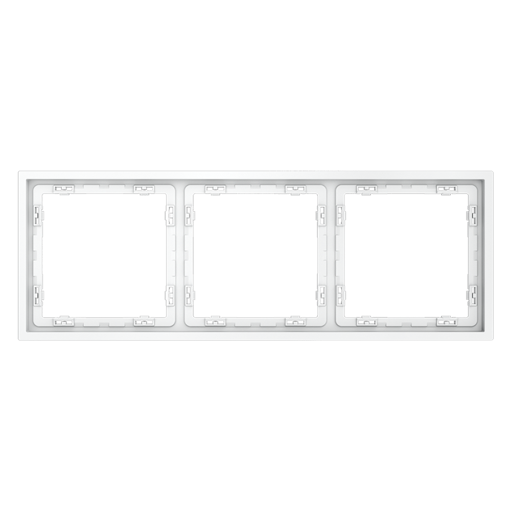 картинка Рамка пластиковая VOLTUM S70 на 3 поста, (белый матовый) VLS100302 от магазина pro-decor.kz