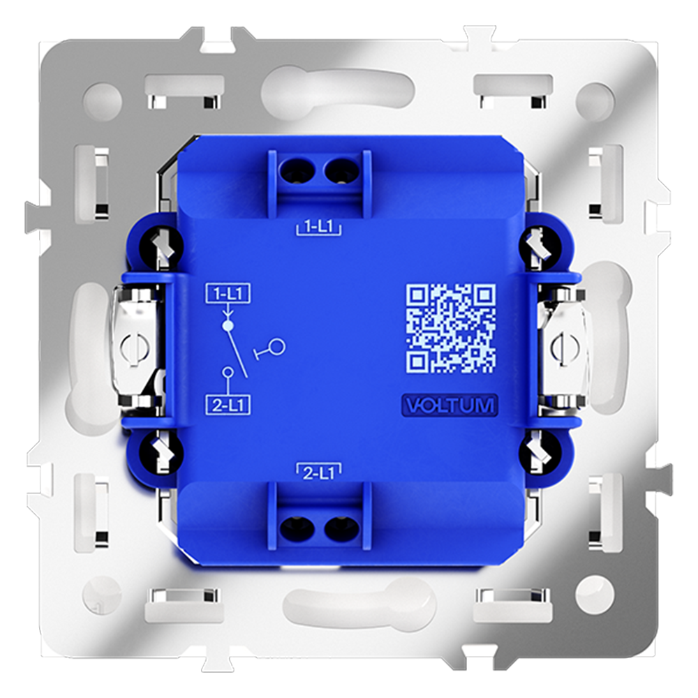 картинка Выключатель встраиваемый VOLTUM S70 одноклавишный 10А, (кашемир) VLS010103 от магазина pro-decor.kz
