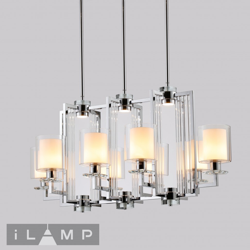 картинка Светильник подвесной iLamp King RM6201-8P CR+CL от магазина pro-decor.kz