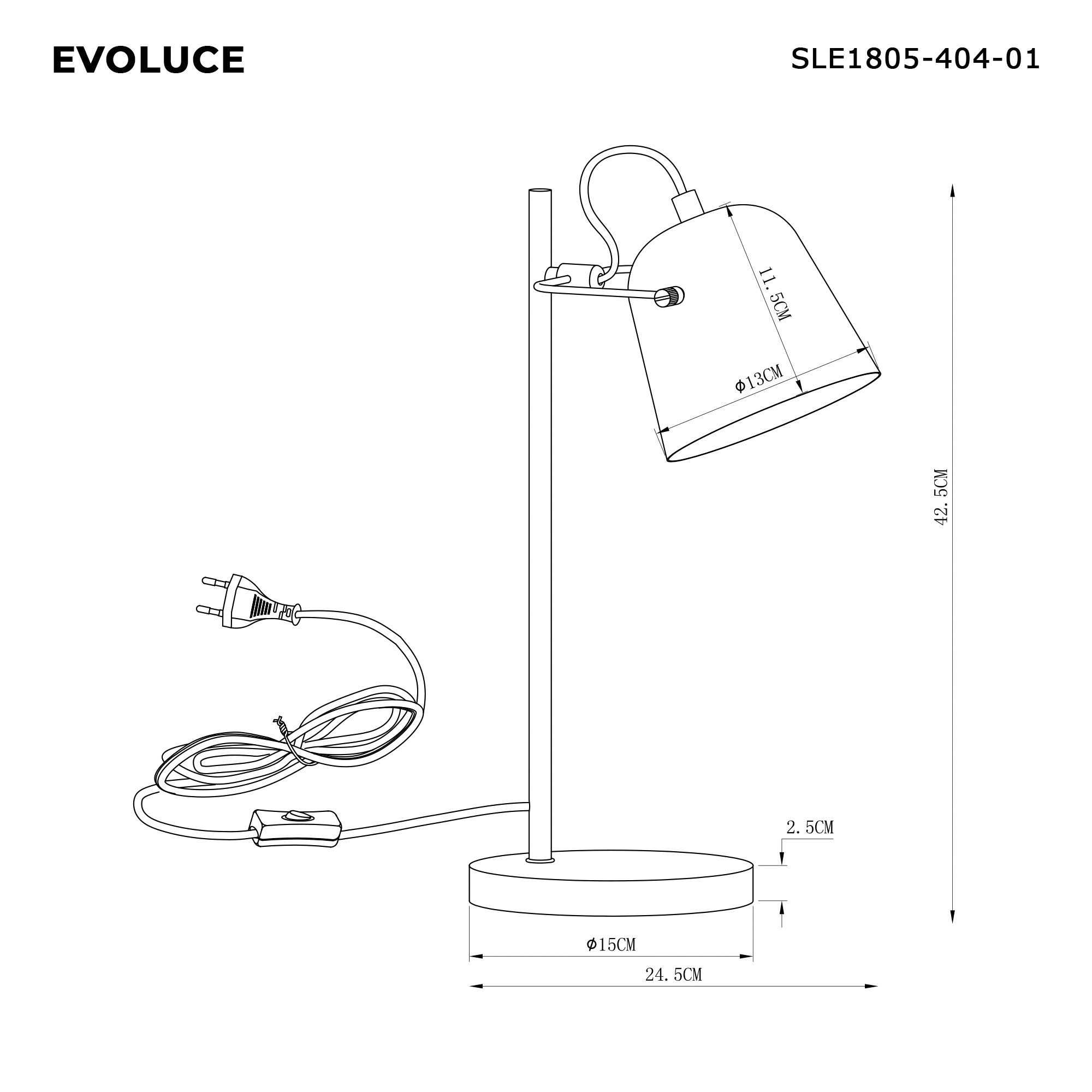 картинка Evoluce SLE1805-404-01 Прикроватная лампа BLANK от магазина pro-decor.kz