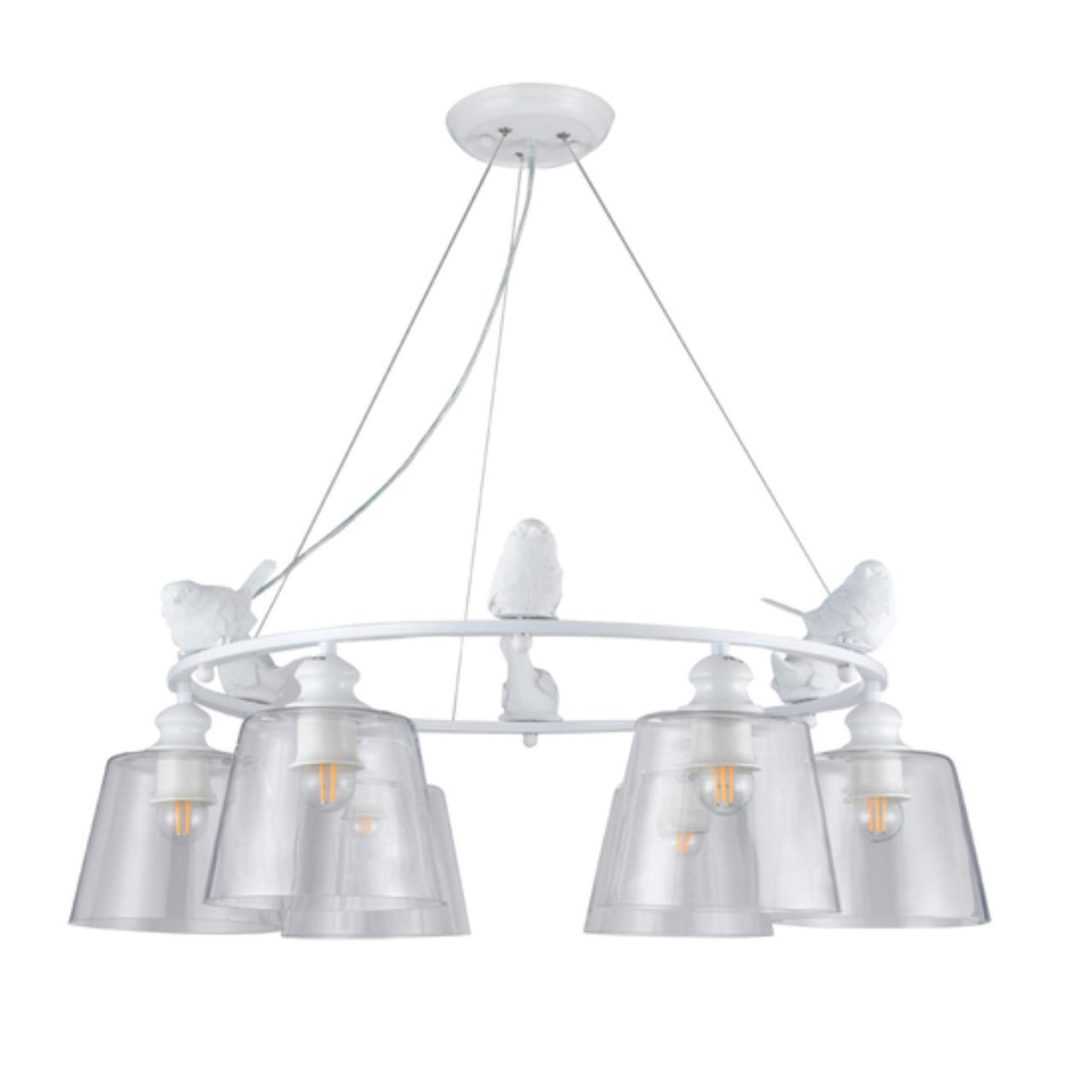 картинка Подвесная люстра Arte Lamp Passero A4289LM-6WH магазин pro-decor.kz являющийся официальным дистрибьютором в Казахстане картинка Подвесная люстра Arte Lamp Passero A4289LM-6WH от магазина pro-decor.kz