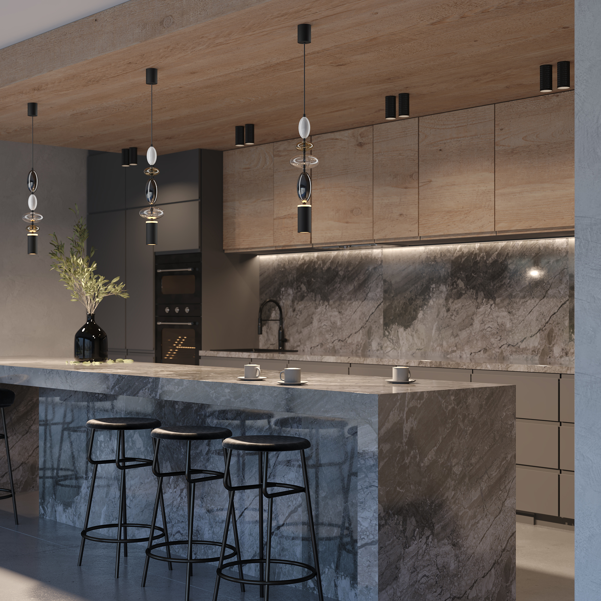 картинка Подвесной светильник Maytoni MOD071PL-L8B3K3 от магазина pro-decor.kz