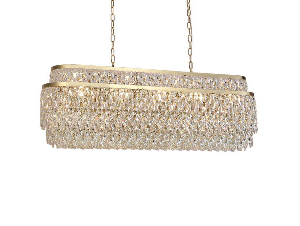 картинка NEWPORT 8530 8530/120 C oval gold polished , Люстра от магазина pro-decor.kz