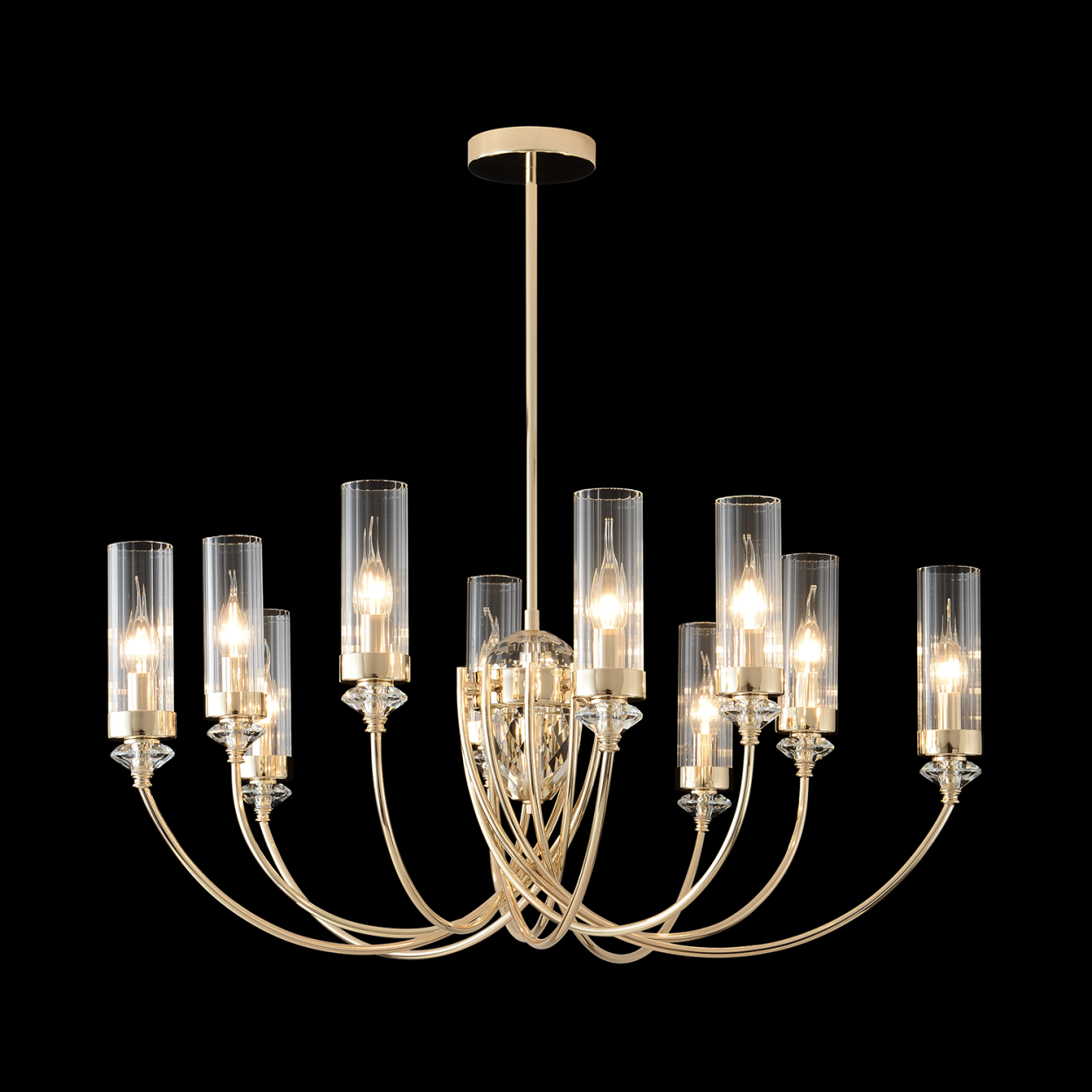 картинка Люстра Crystal Lux SECRET SP10 GOLD 4050/310 от магазина pro-decor.kz