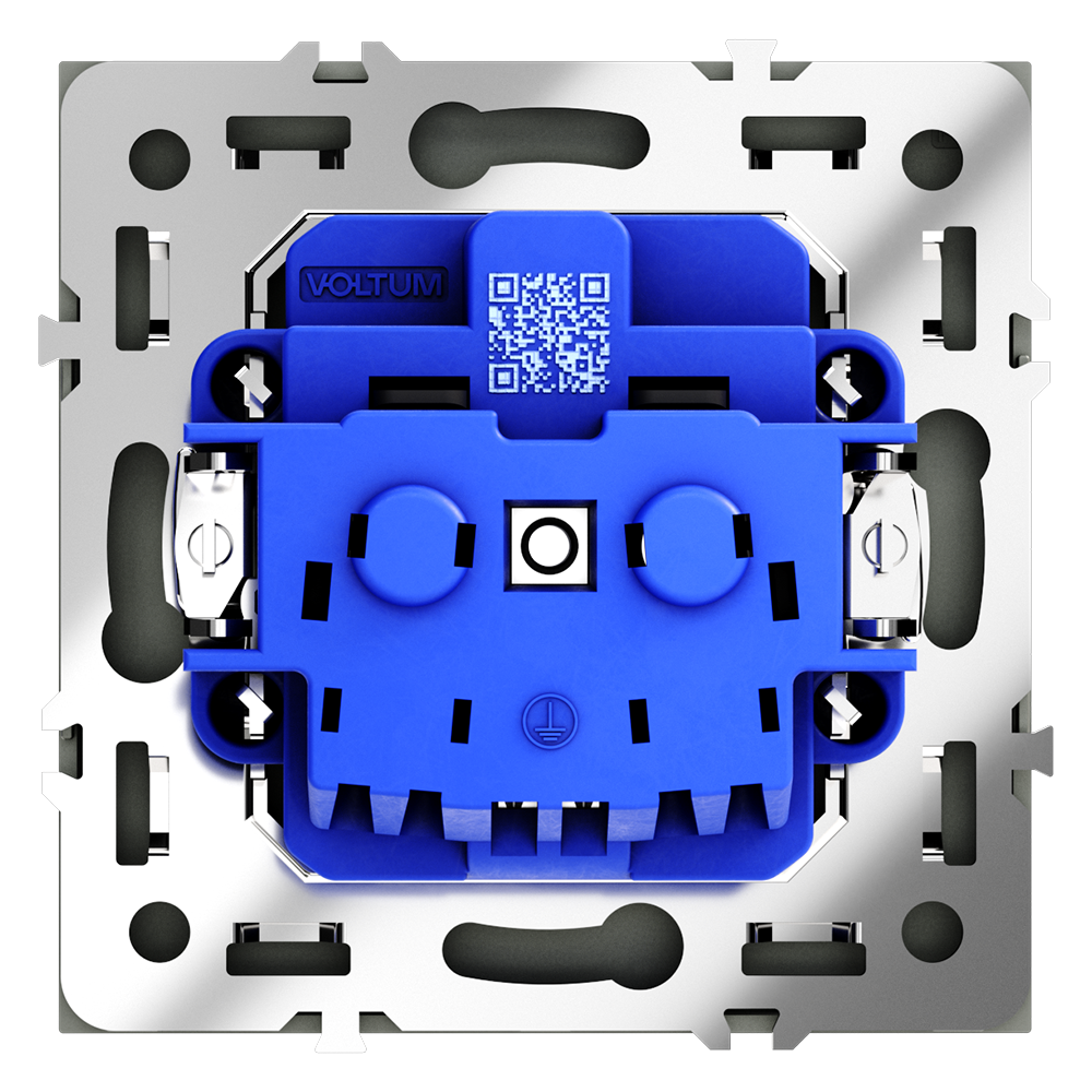 картинка Розетка встраиваемая VOLTUM S70 с заземлением 16А, (титан) VLS040106 от магазина pro-decor.kz