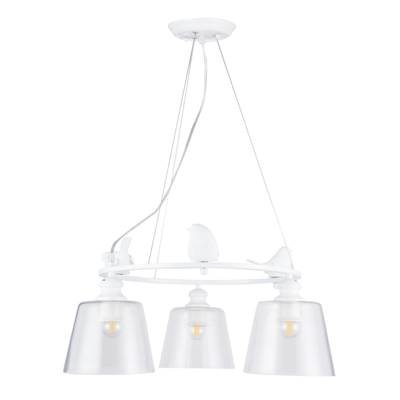 картинка Подвесной светильник Arte Lamp Passero A4289LM-3WH магазин pro-decor.kz являющийся официальным дистрибьютором в Казахстане картинка Подвесной светильник Arte Lamp Passero A4289LM-3WH от магазина pro-decor.kz