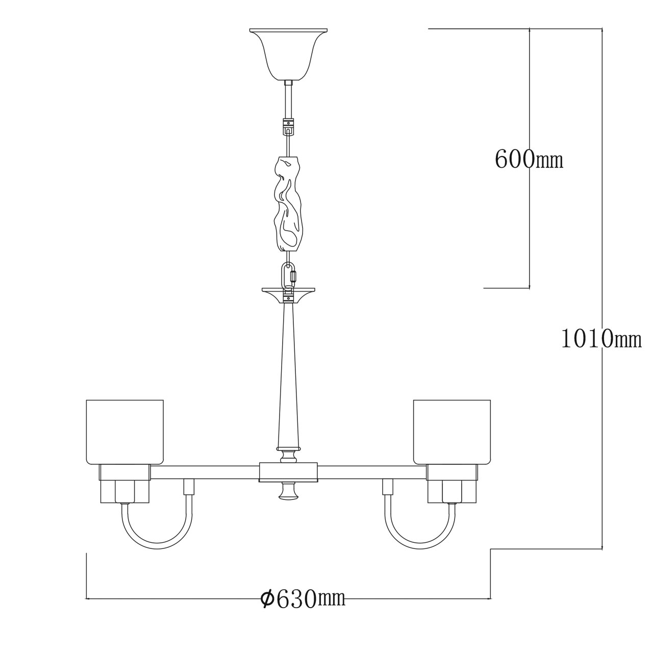 картинка Подвесная люстра MW-Light Элла 483014906 от магазина pro-decor.kz