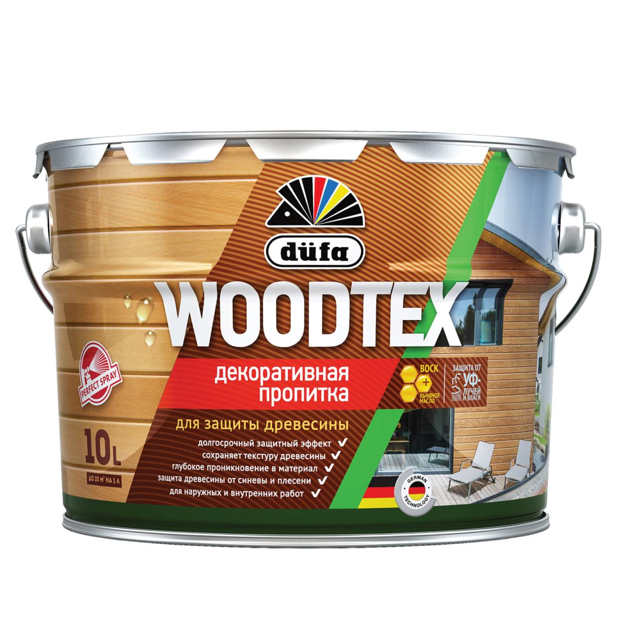 Купить Dufa Пропитка WOOD TEX орегон 9л Dufa Пропитка WOOD TEX орегон 9л