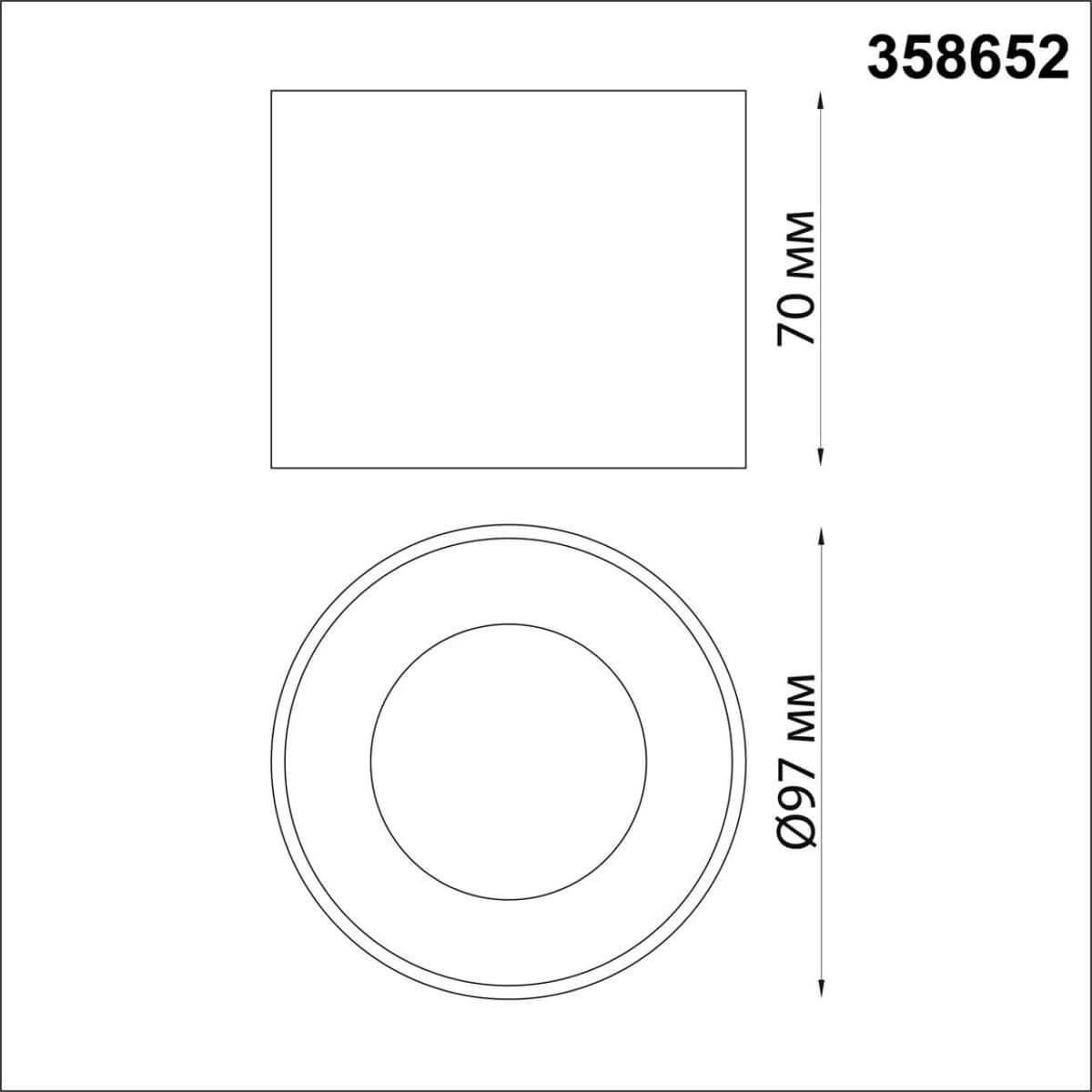 картинка Накладной светодиодный светильник Novotech Over Patera 358652 от магазина pro-decor.kz