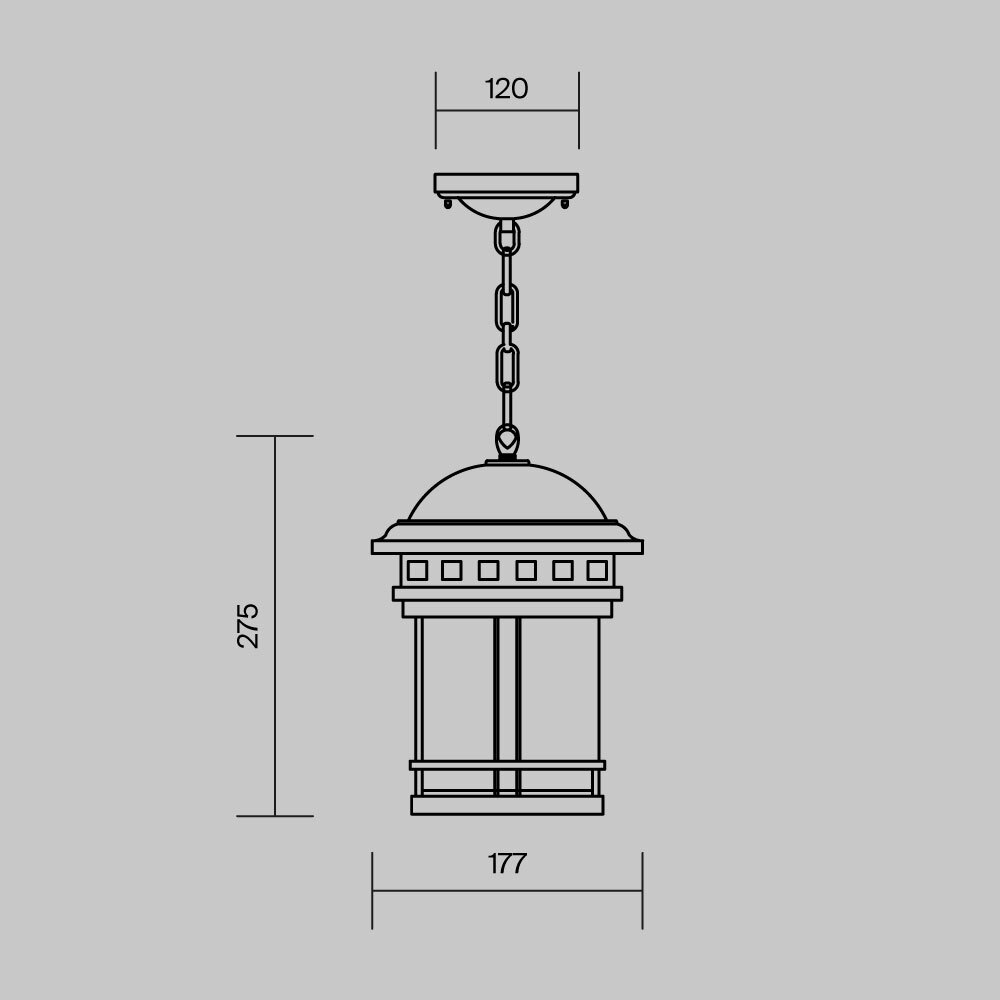 картинка Уличный подвесной светильник Maytoni Salamanca O031PL-01BR магазин pro-decor.kz являющийся официальным дистрибьютором в Казахстане картинка Уличный подвесной светильник Maytoni Salamanca O031PL-01BR от магазина pro-decor.kz