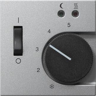 картинка Лицевая панель Gira System 55 термостата теплого пола алюминий 149426 от магазина pro-decor.kz