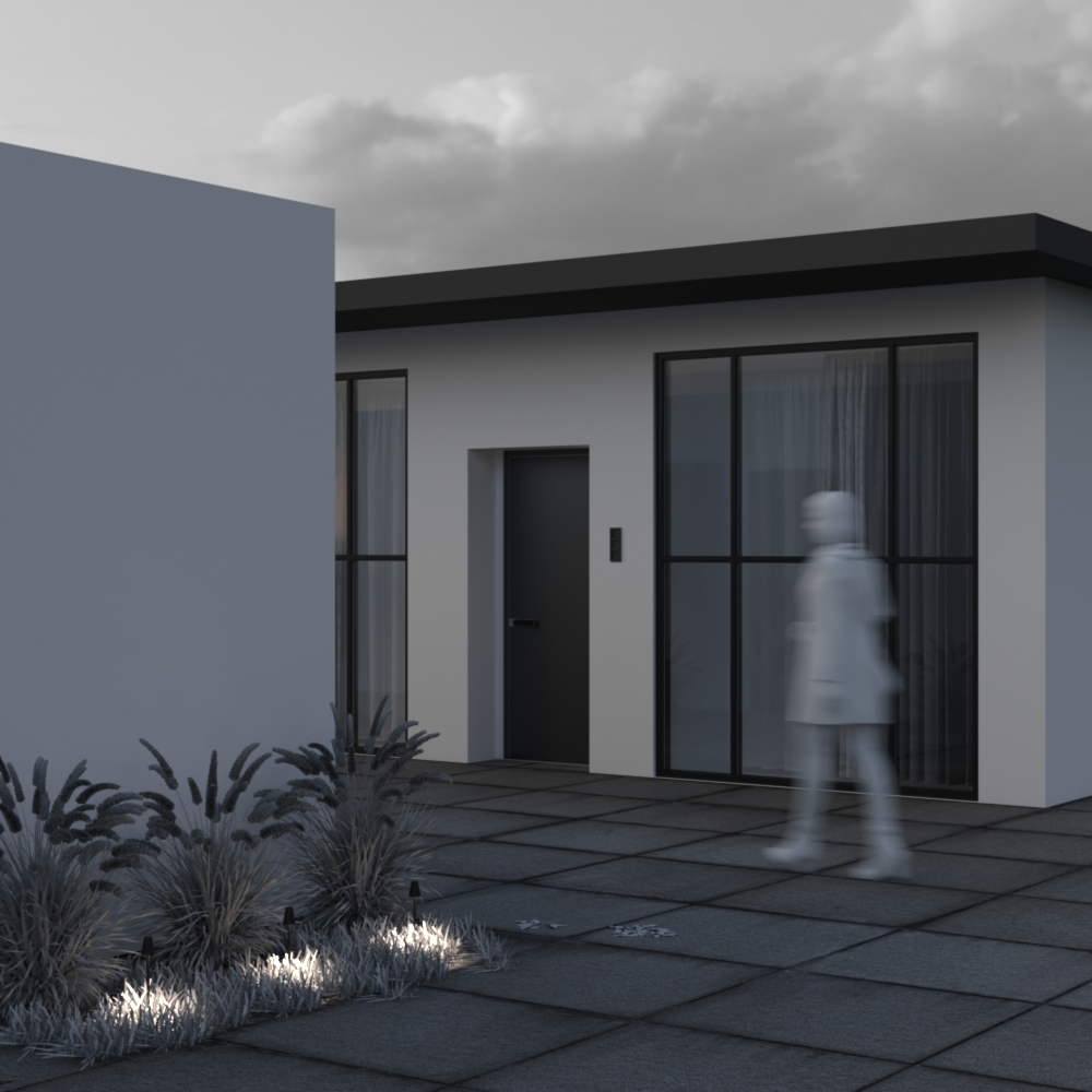 картинка Ландшафтный светильник Outdoor O504FL-L1B3K CANE от магазина pro-decor.kz