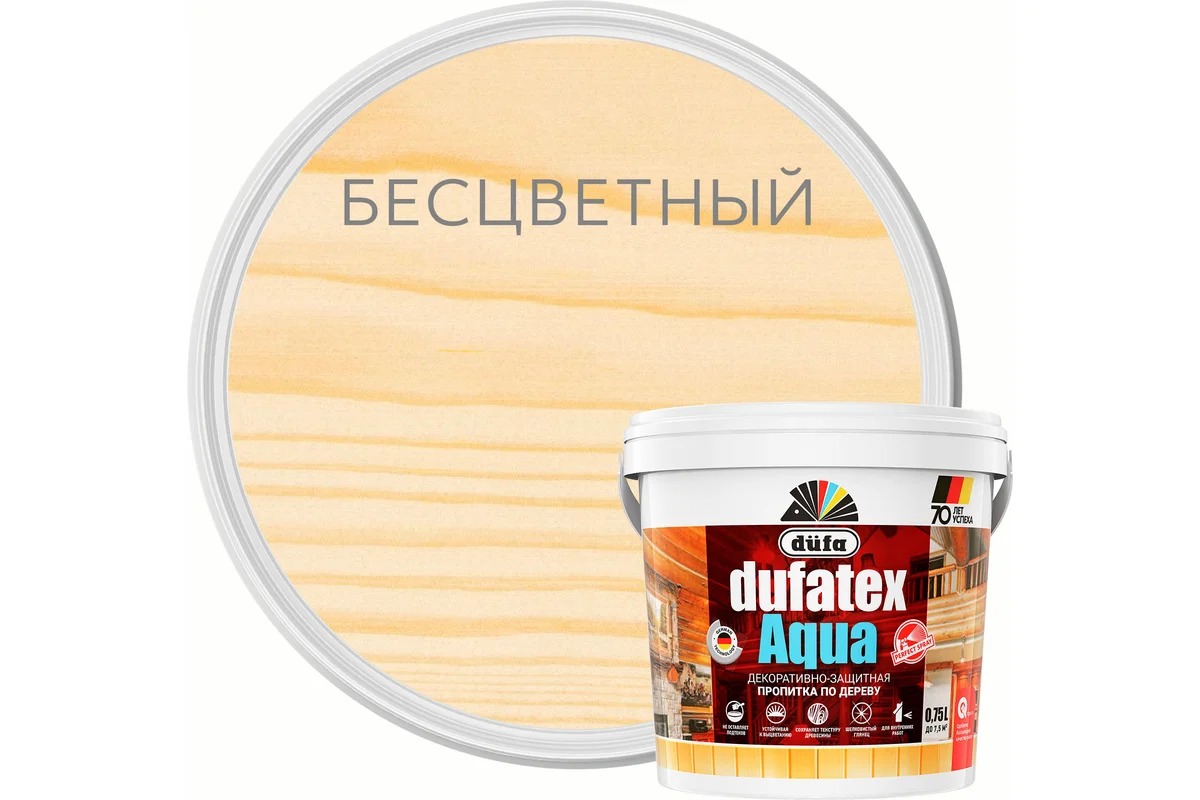 Купить Dufa Пропитка DUFATEX-AQUA бесцветный 0,75л Dufa Пропитка DUFATEX-AQUA бесцветный 0,75л