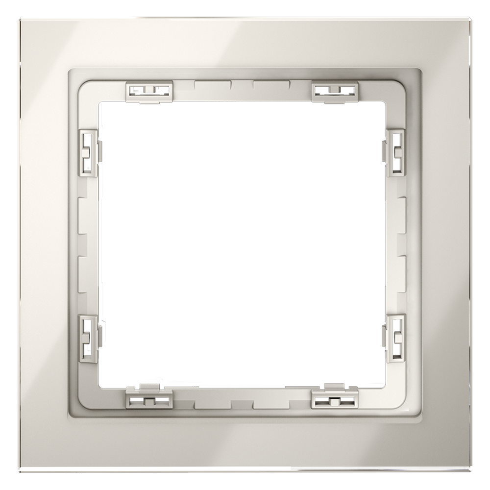 картинка Рамка стеклянная VOLTUM S70 на 1 пост, (кашемир, стекло) VLS110103 от магазина pro-decor.kz