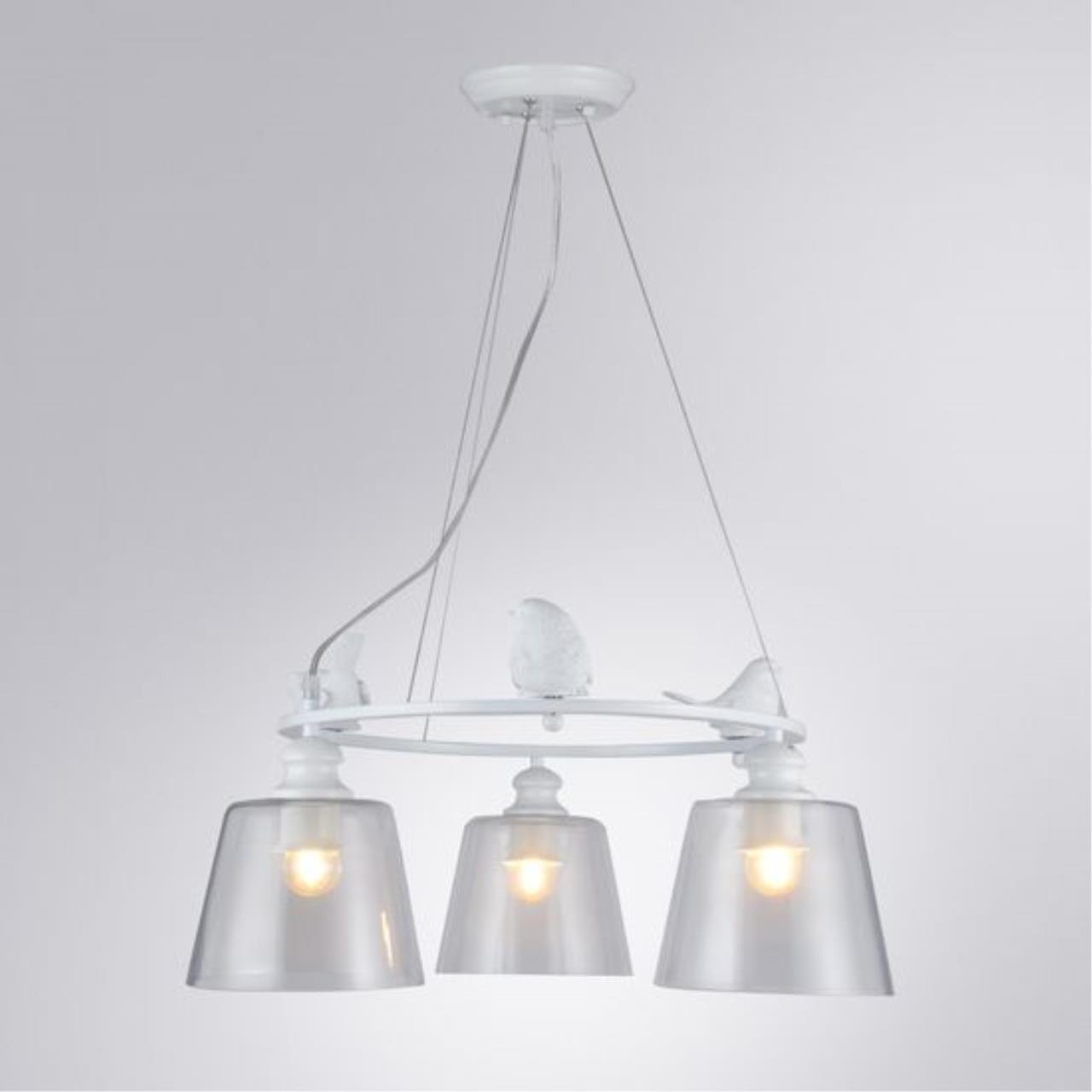картинка Подвесной светильник Arte Lamp Passero A4289LM-3WH магазин pro-decor.kz являющийся официальным дистрибьютором в Казахстане картинка Подвесной светильник Arte Lamp Passero A4289LM-3WH от магазина pro-decor.kz