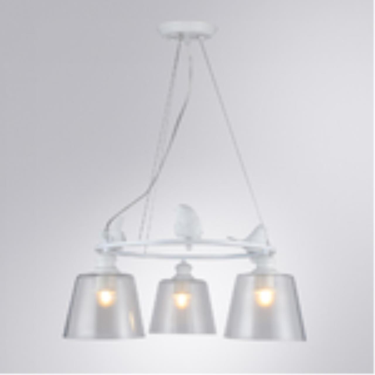картинка Подвесной светильник Arte Lamp Passero A4289LM-3WH магазин pro-decor.kz являющийся официальным дистрибьютором в Казахстане картинка Подвесной светильник Arte Lamp Passero A4289LM-3WH от магазина pro-decor.kz