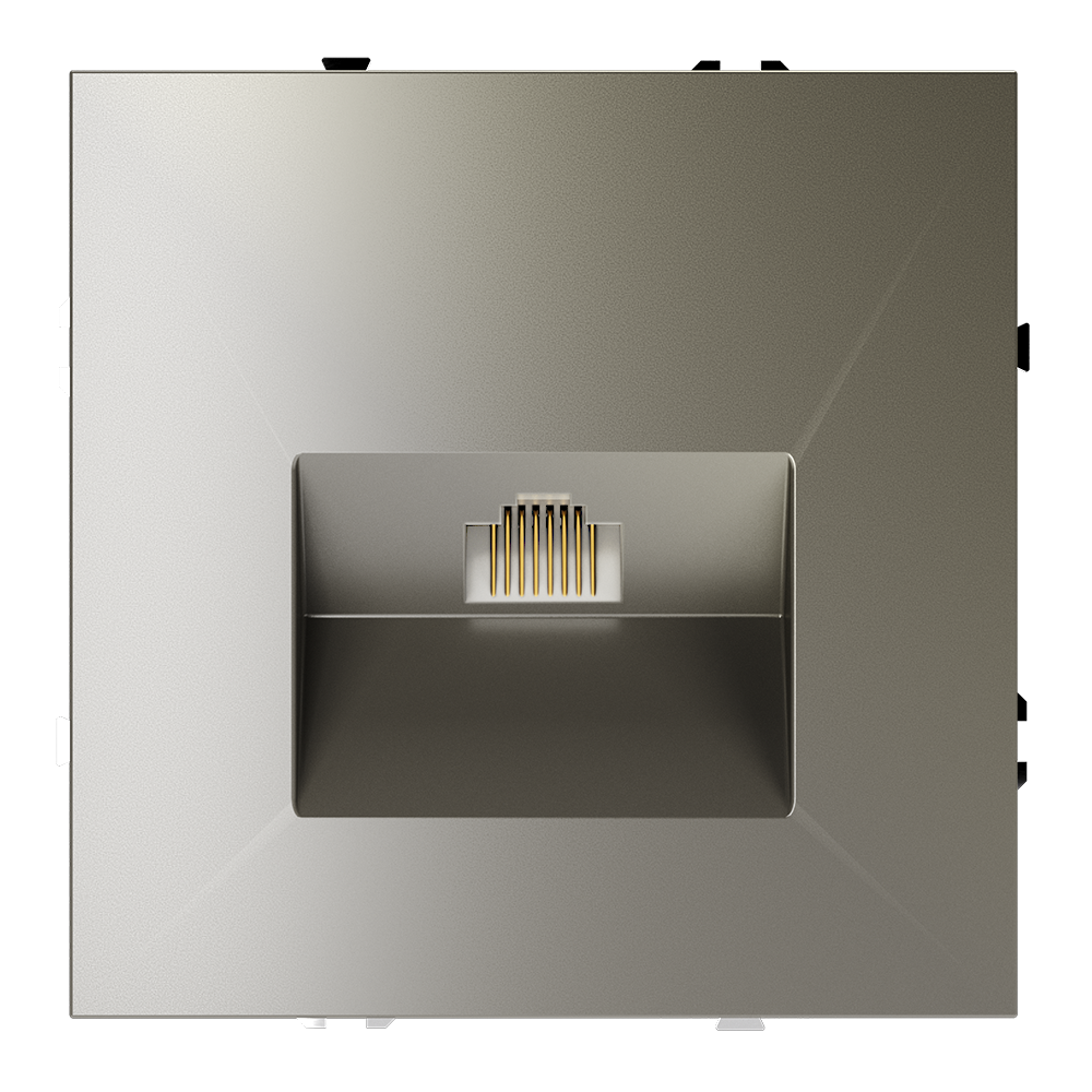 картинка Розетка компьютерная встраиваемая VOLTUM S70 RJ45 кат.6, (шелк) VLS060104 магазин pro-decor.kz являющийся официальным дистрибьютором в Казахстане картинка Розетка компьютерная встраиваемая VOLTUM S70 RJ45 кат.6, (шелк) VLS060104 от магазина pro-decor.kz
