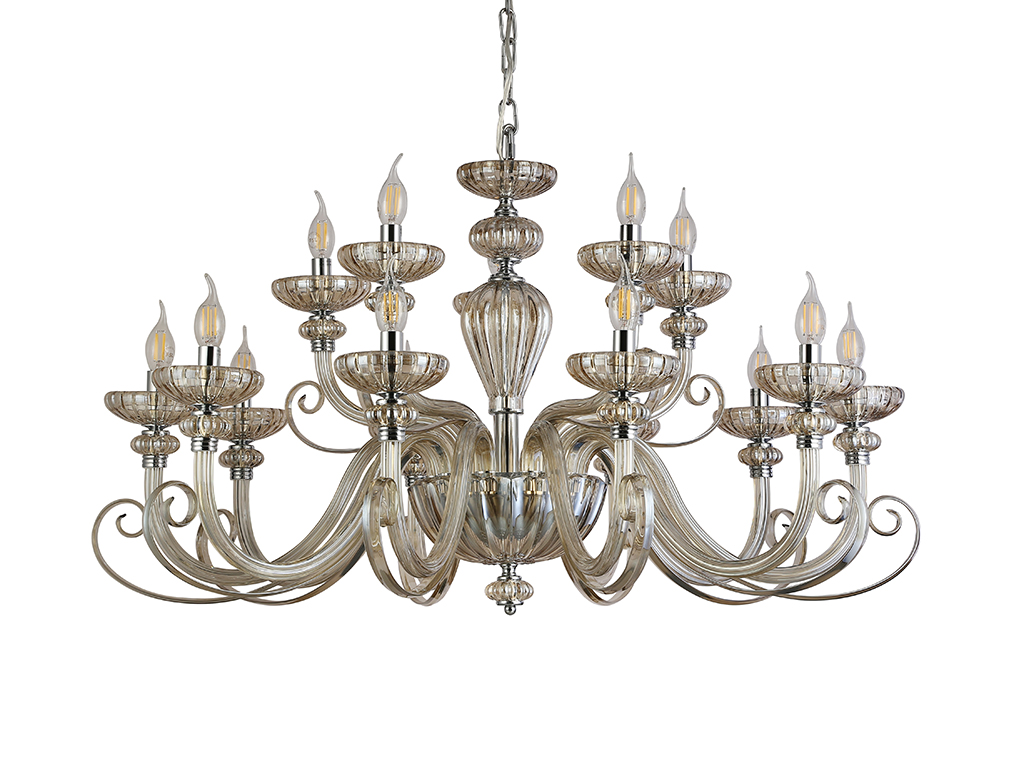 картинка NEWPORT 8620 8620+5/C chrome cognac , Люстра от магазина pro-decor.kz