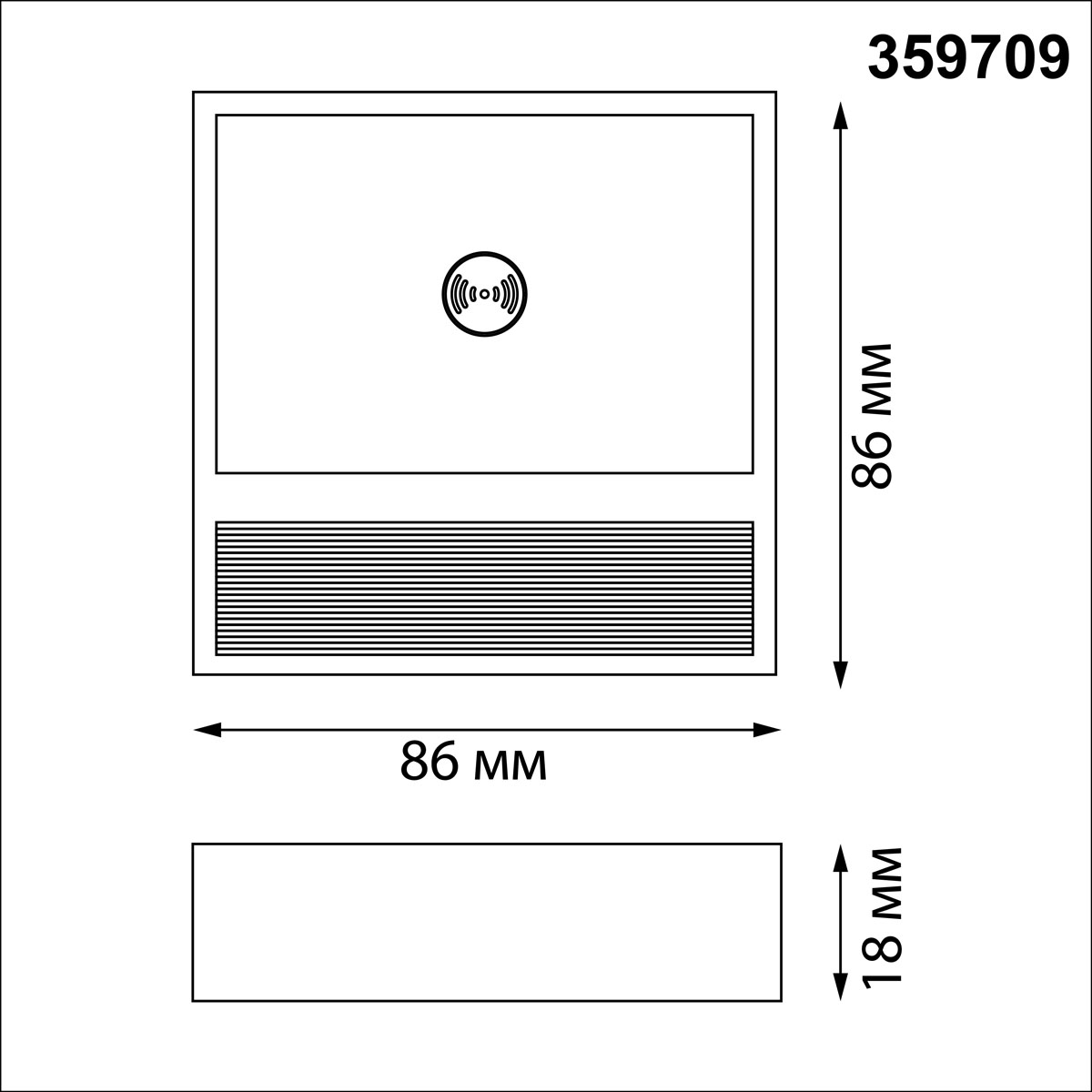 картинка Светильник накладной сенсорный для лестниц Novotech 359709 от магазина pro-decor.kz