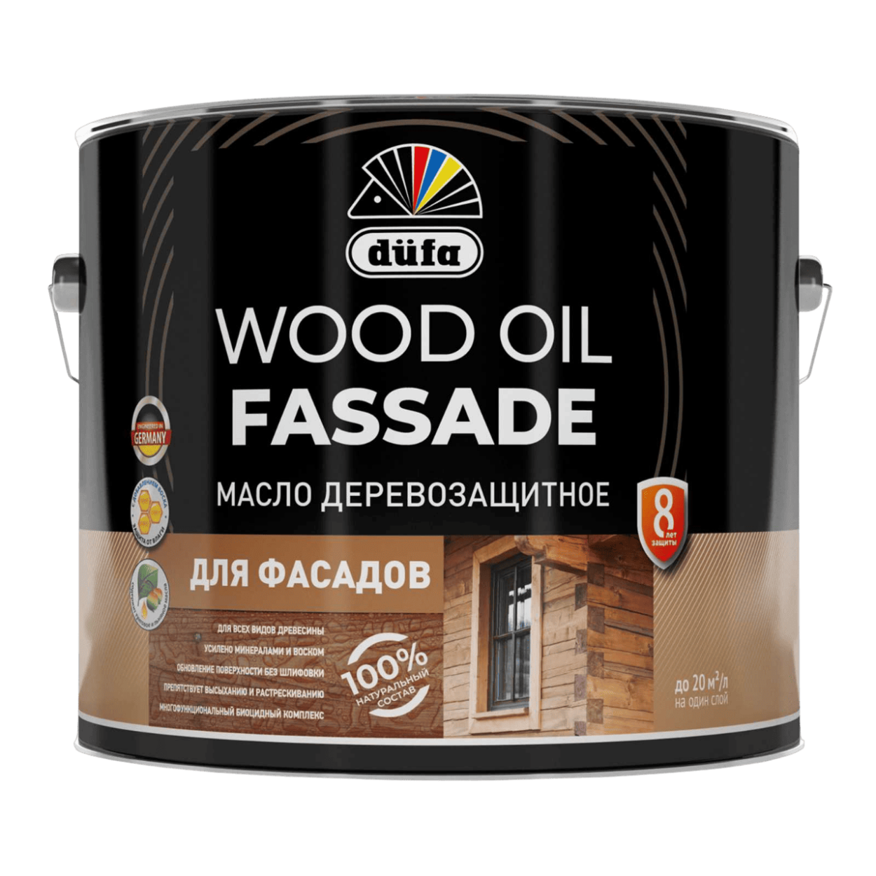 Купить Dufa Масло Wood OIL Fassade бесцветный 9л Dufa Масло Wood OIL Fassade бесцветный 9л