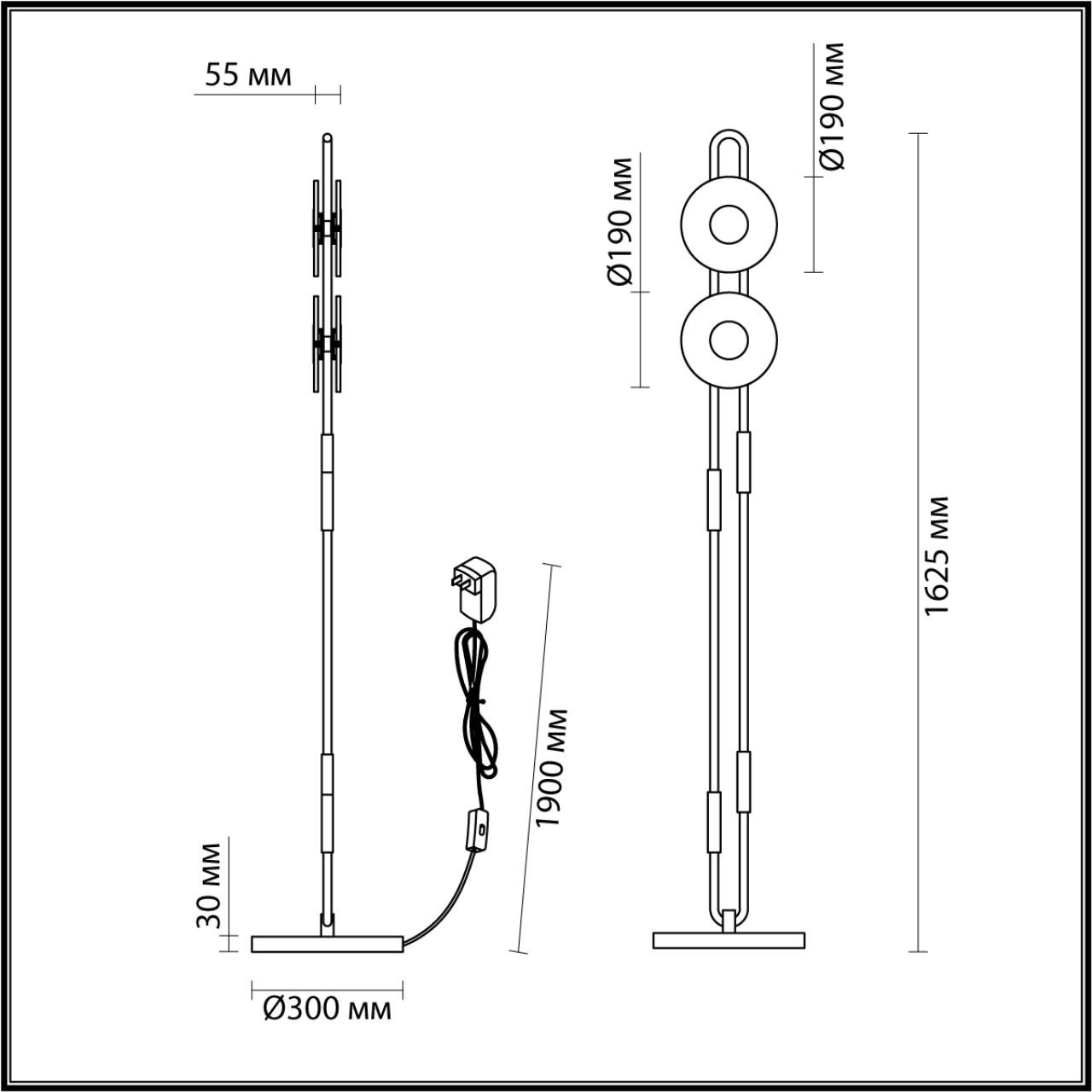 картинка 5407/23FL MODERN Odeon Light Торшер MAGNET от магазина pro-decor.kz