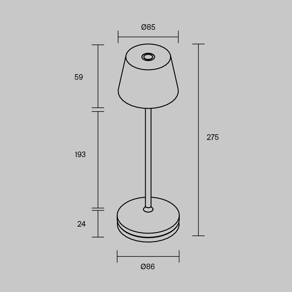 картинка Аккумуляторный светильник Maytoni MOD494RL-L1BSK Nook от магазина pro-decor.kz
